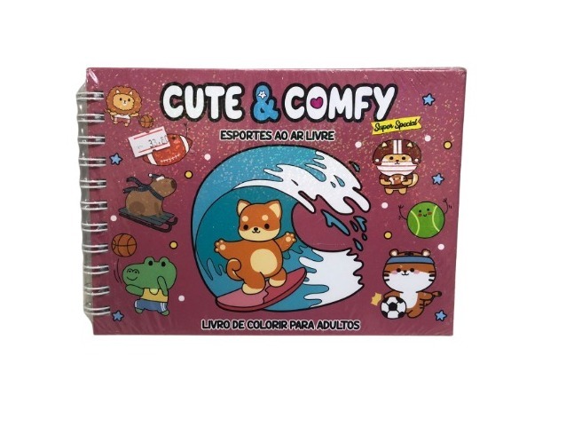 LIVRO COLORIR CUTE E COMFY
